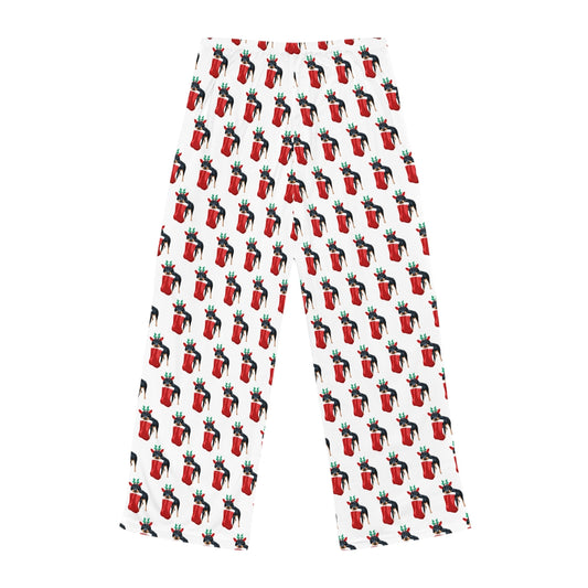 Christmas Rottweiler Women's Pajama Pants (AOP)